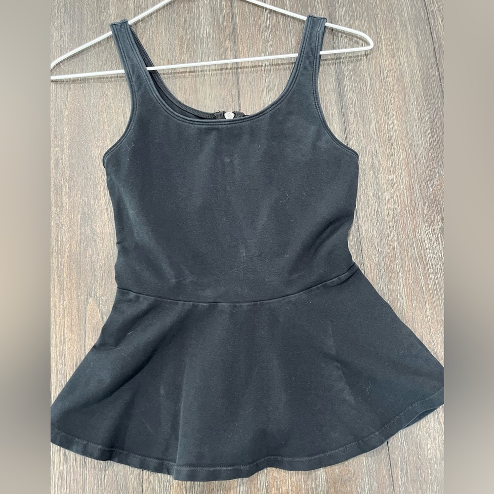 Express black peplum tank size XS